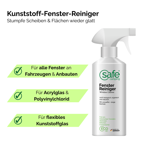 Kunststoff-Fenster Pflege-System - sichere Reinigung aller Kunststoff-Fenster