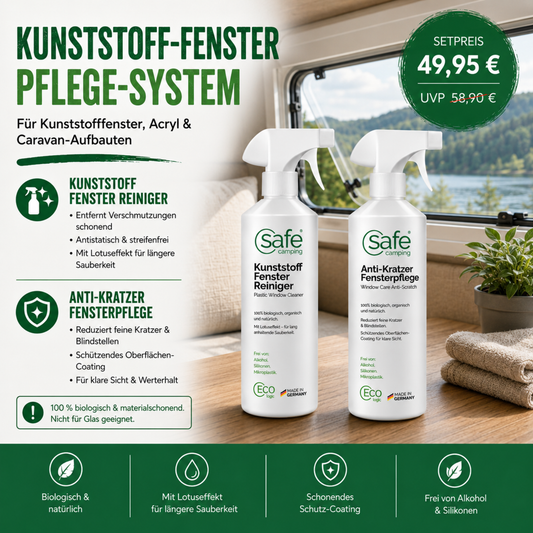 Kunststoff-Fenster Pflege-System - sichere Reinigung aller Kunststoff-Fenster