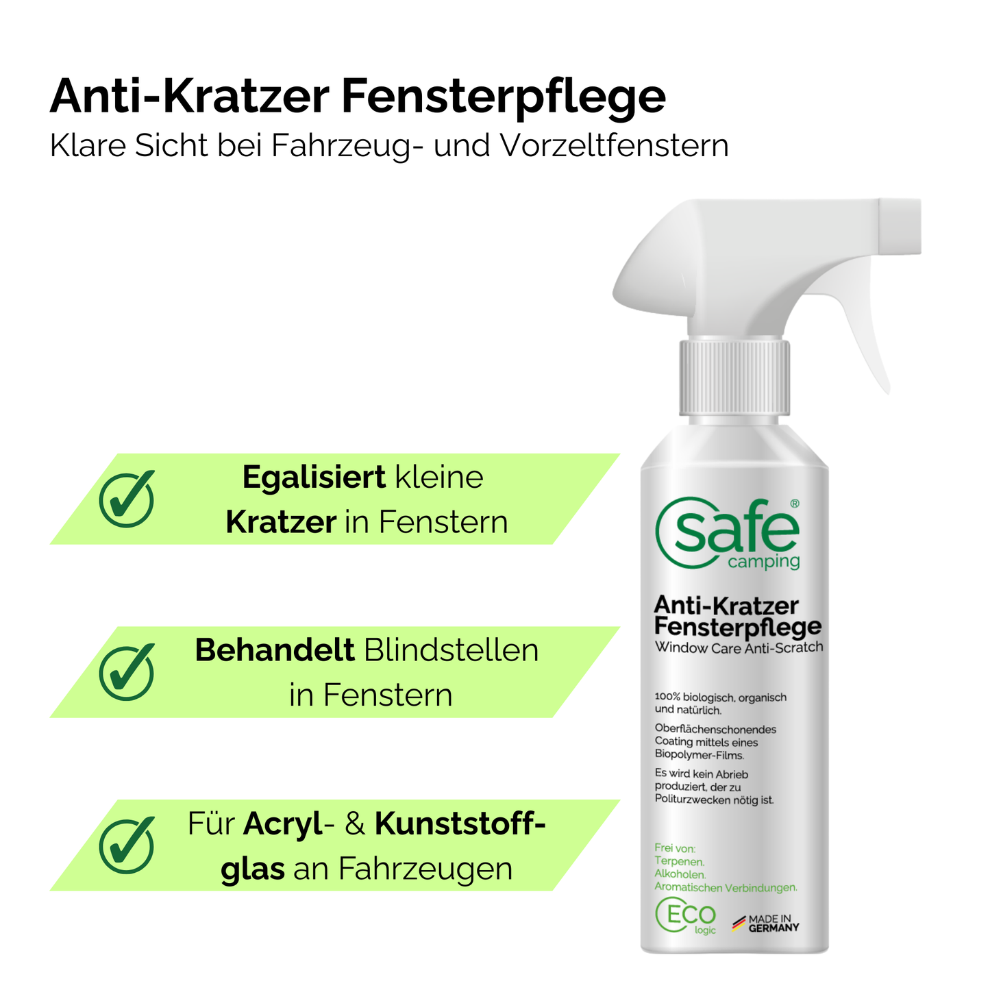 Kunststoff-Fenster Pflege-System - sichere Reinigung aller Kunststoff-Fenster