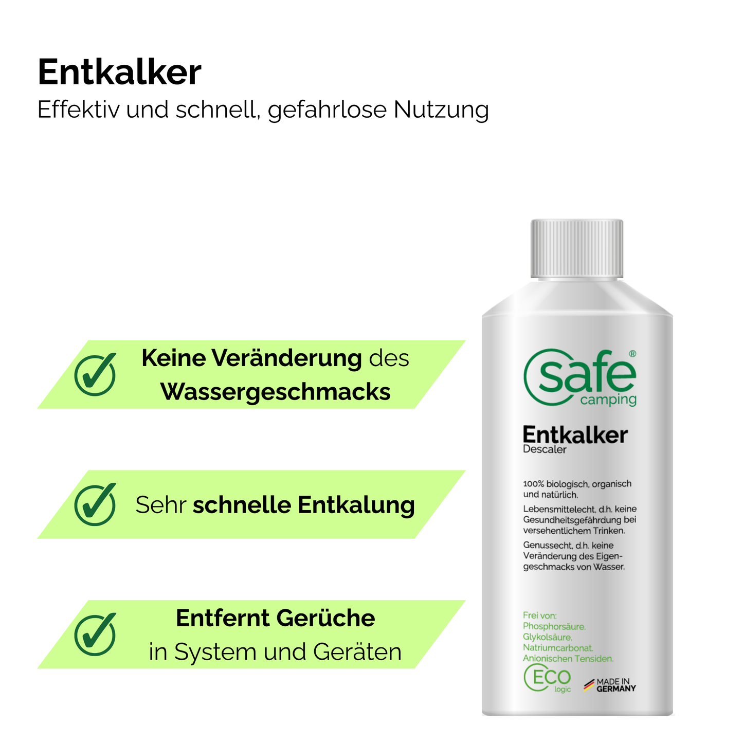 Tankhygiene Pflege-System – Für Frischwasser- & Abwassertanks