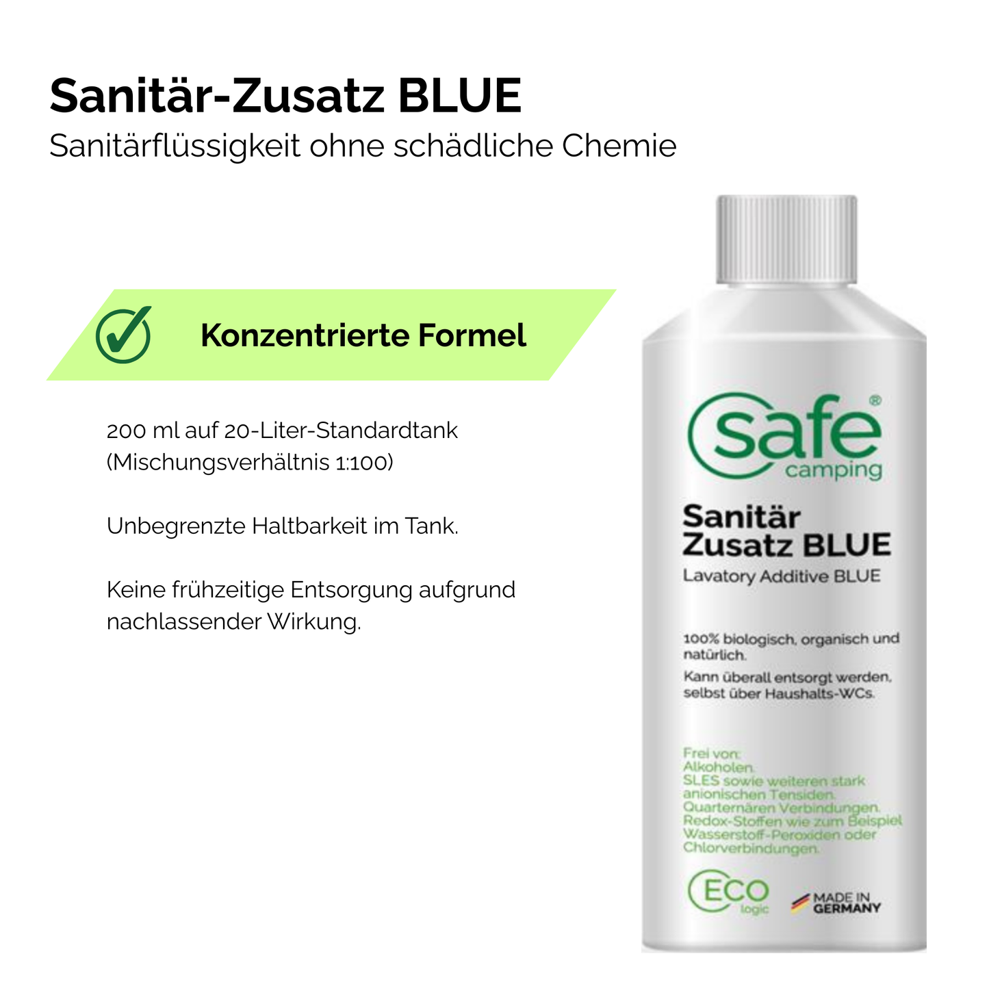 Tankhygiene Pflege-System – Für Frischwasser- & Abwassertanks