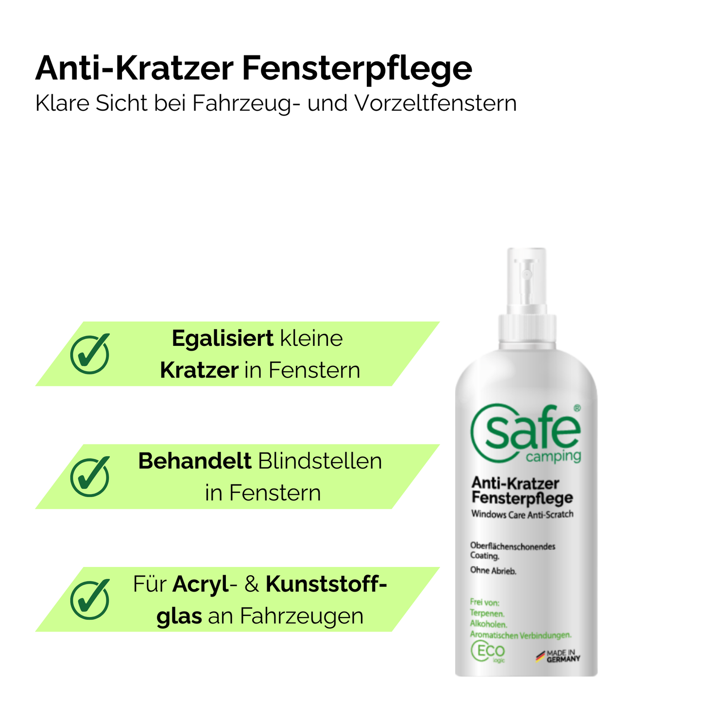 Anti-Kratzer Fensterpflege