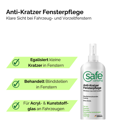 Anti-Kratzer Fensterpflege