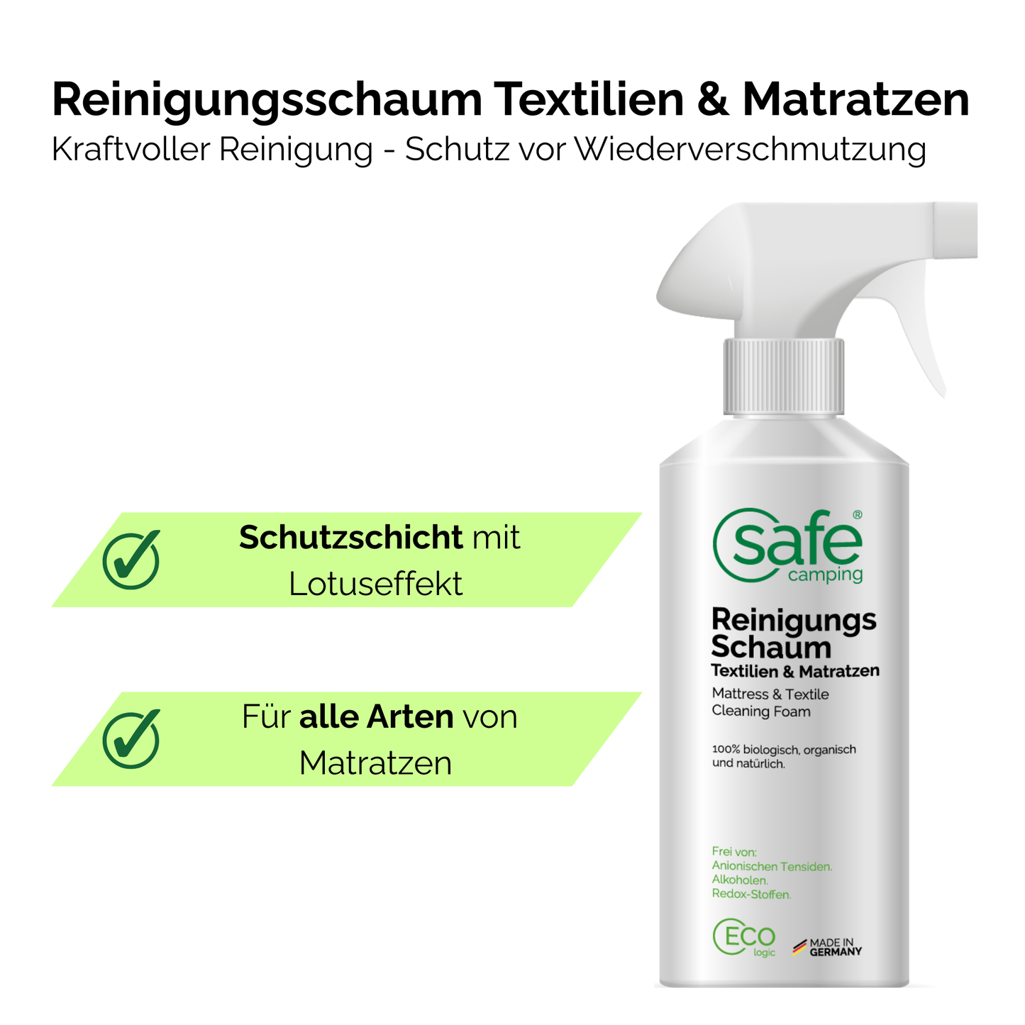 Reinigungsschaum Textilien & Matratzen