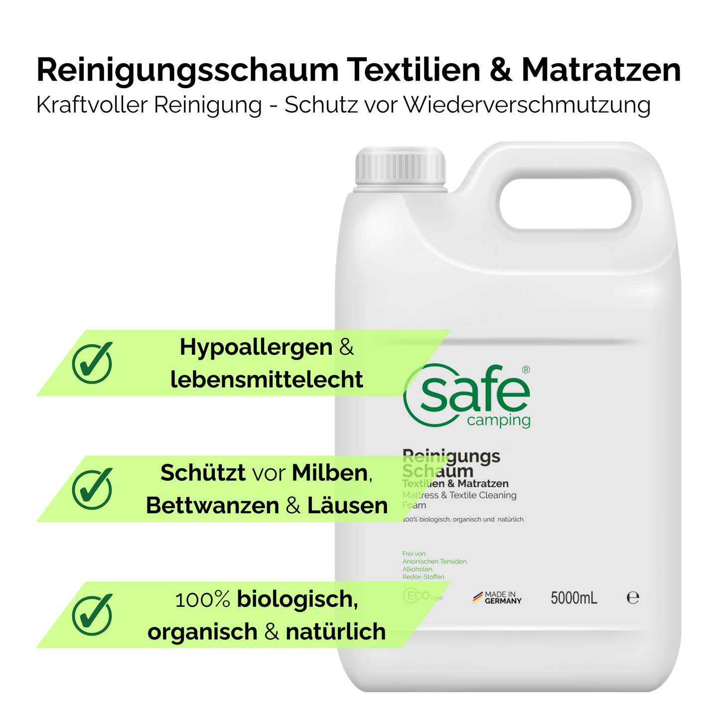 Reinigungsschaum Textilien & Matratzen